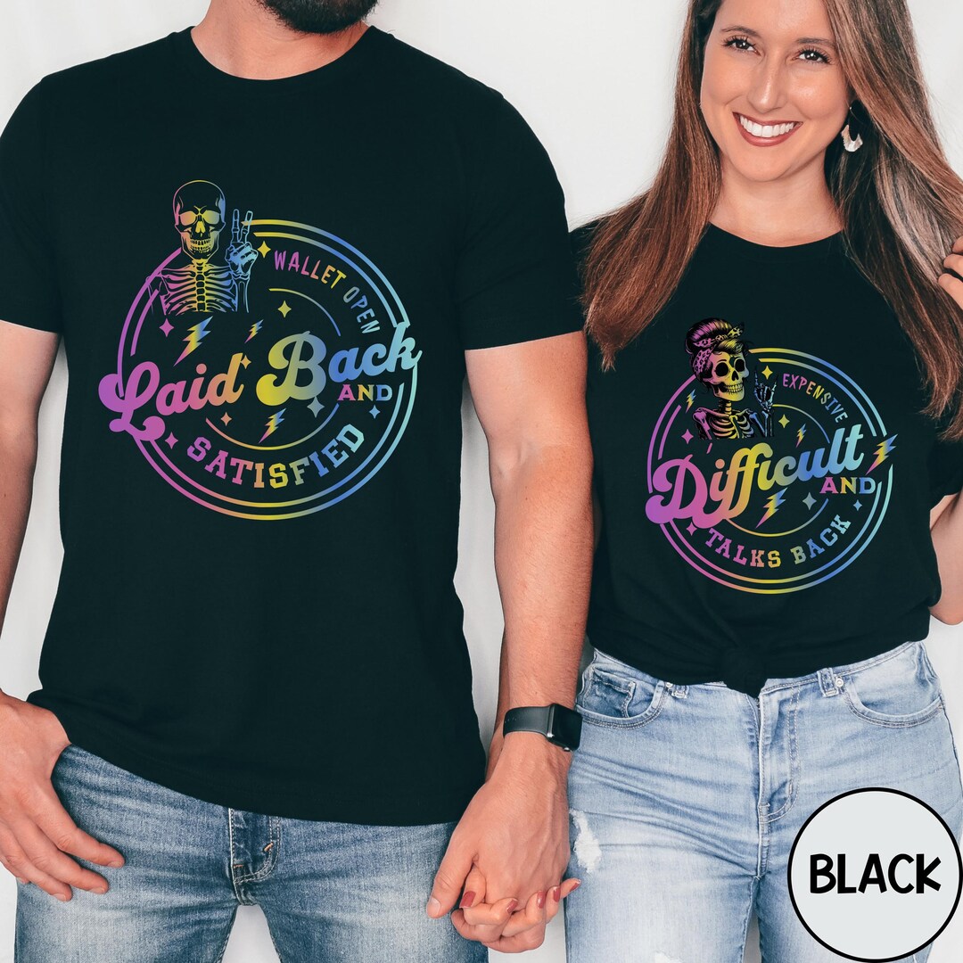 Funny Couples Shirts Skeleton Couple Shirts Cute Couples Shirts ...