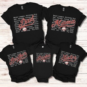 Custom Baseball Family Shirts, Matching Family Baseball Birthday Shirt, Rookie of the Year, Baseball 1st Birthday TShirt, Baseball Mama Tee