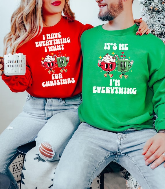 Matching couple sweaters christmas online