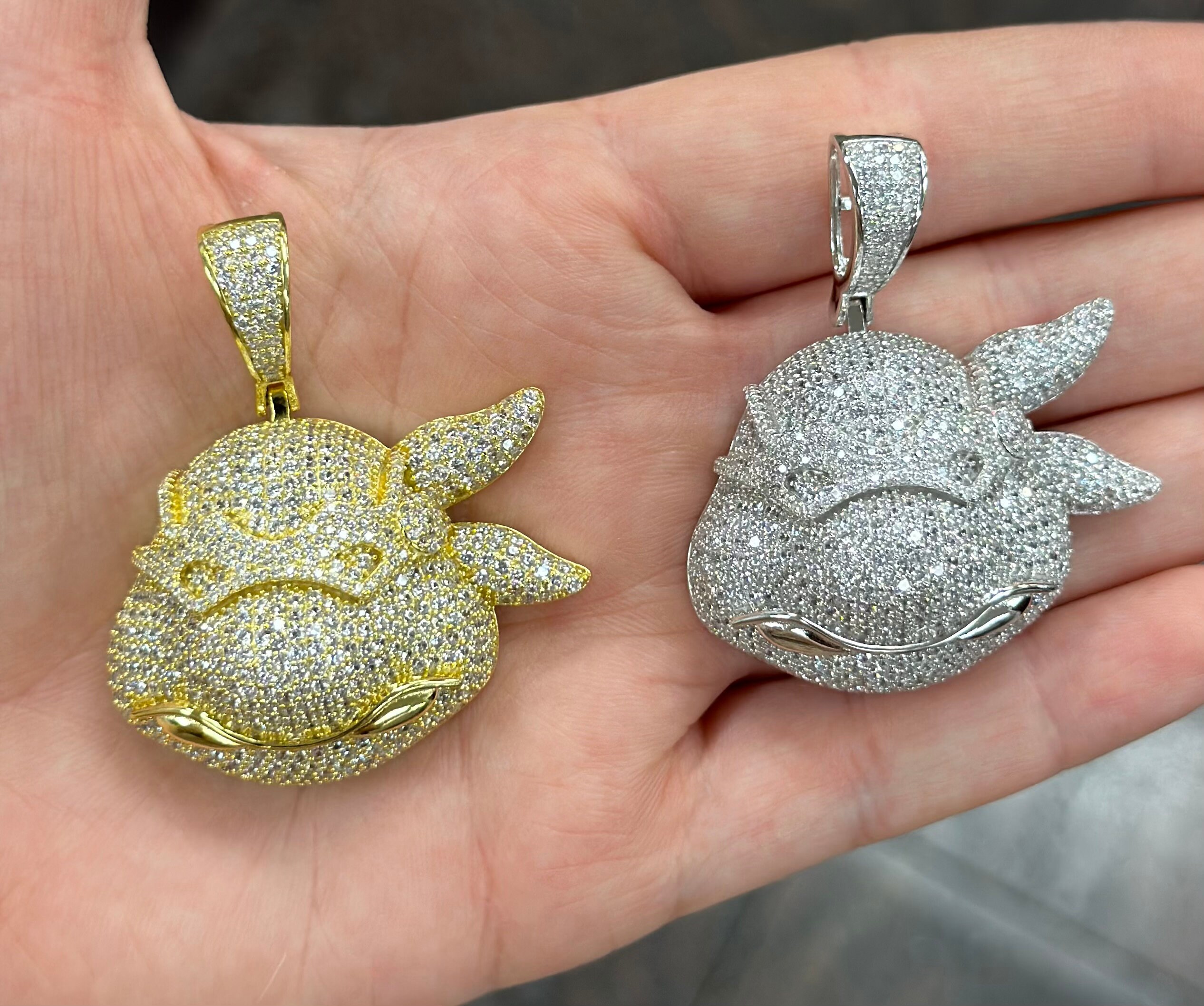Iced out hotsell ninja turtle pendant