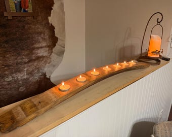 Wine Barrel Stave Candleholder