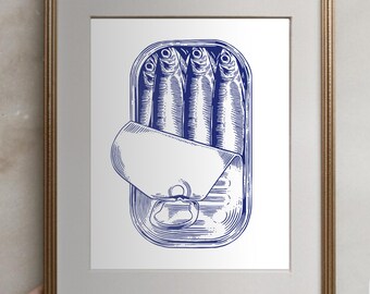 Sardine Tin Print