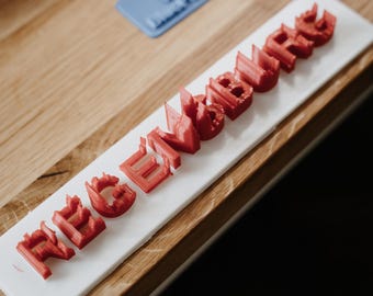 Regensburg Skyline lettering – 3D printed city silhouette | Modern decor & gift