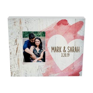 Personalized HEART PHOTO FRAME Valentine’s Day gift frame