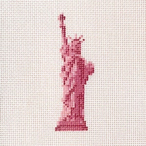 Pink Statue of Liberty Needlepoint Canvas - Valentine’s Day 2024 Collection