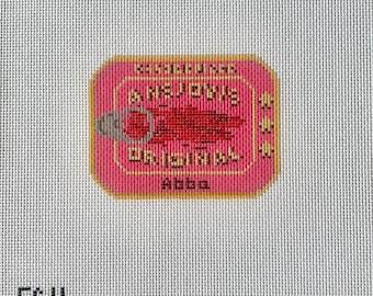 Ansjovis Original Tin Needlepoint Canvas