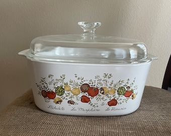 Corning Ware, Vintage, Spice of Life, Quart, Casserole With - Main Image