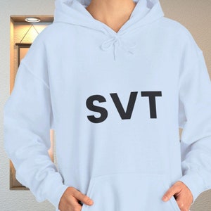Felpa con cappuccio &quot;SVT&quot; di Seventeen, semplice e classica felpa con cappuccio per fan di Seventeen, 17 Carat Merch, calda e comoda felpa con cappuccio Seventeen
