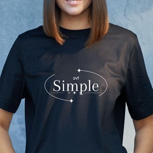 Woozi &quot;Simple&quot; T-Shirt, Seventeen Carat Fan Tee,