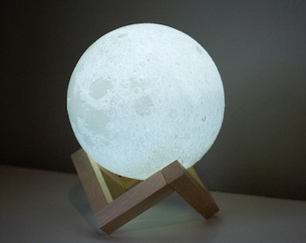 Planet Lamps, Moon Lamp, Rechargeable Multicolor LED Lamp
