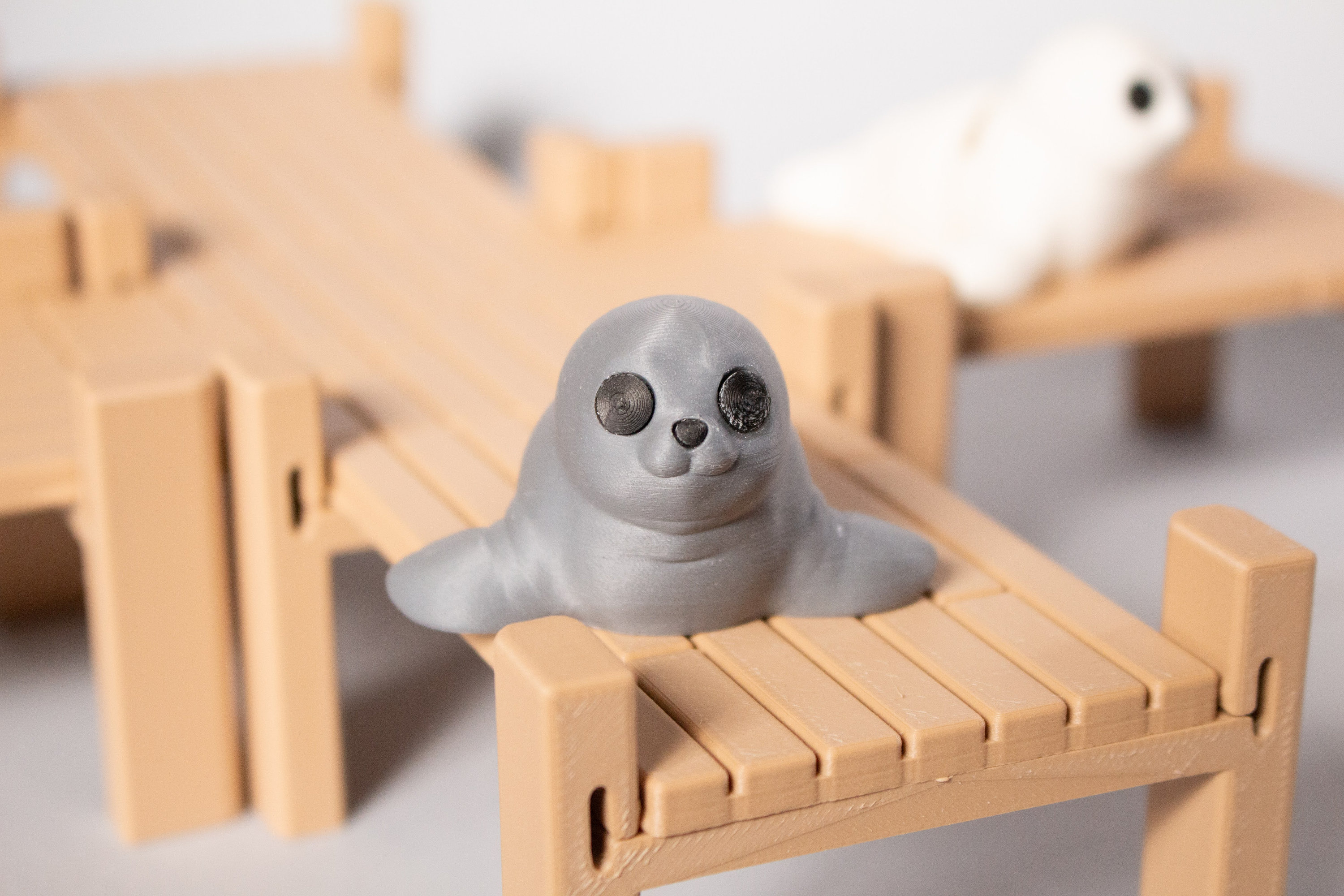 Tiny Articulated Seal, 3D Printed, Designed by ZOU3D - Etsy