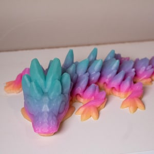Baby Emerald Dragon, 3D Printed, by Cinderwing3D, Authorized Seller