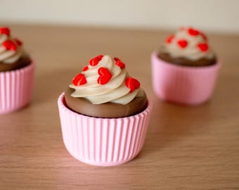 Valentine's Day Cupcake Fidgets 3D Printed
