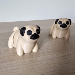 Baby Articulated Pug 3D Print (designed by ZOU3D)