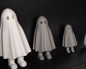 Zou Ghost, 3D Printed, With Feet, EXTRA Large Size, Designed by ZOU3D