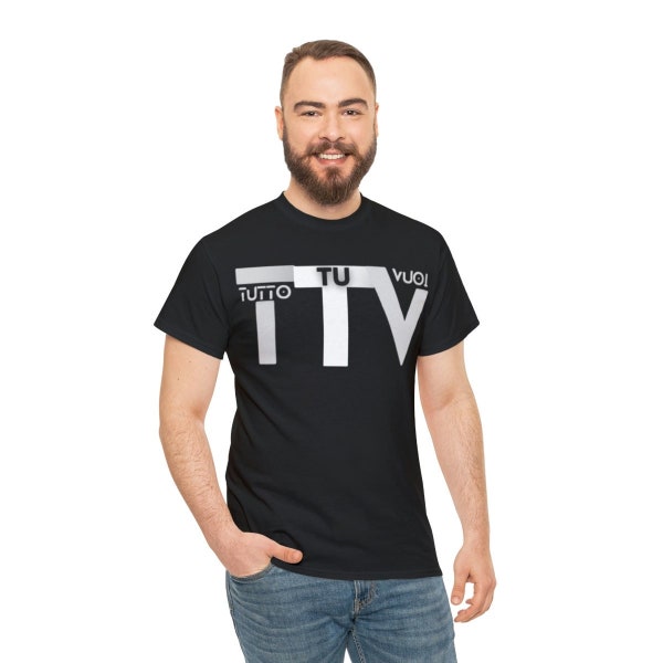 Unisex T-shirt with Tutto Tu Want TTV writing