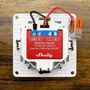 Adapter for Shelly Mini Relay in Shelly Wall-Switch 1