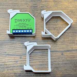 Single DIN rail holder for Shelly Dimmer2 and Rgbw2