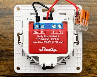 Adapter for Shelly Mini Relay in Shelly Wall-Switch 1