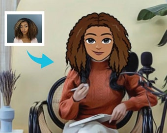 Podcaster Gift Cartoon - Carefully Crafted Caricature Portrait