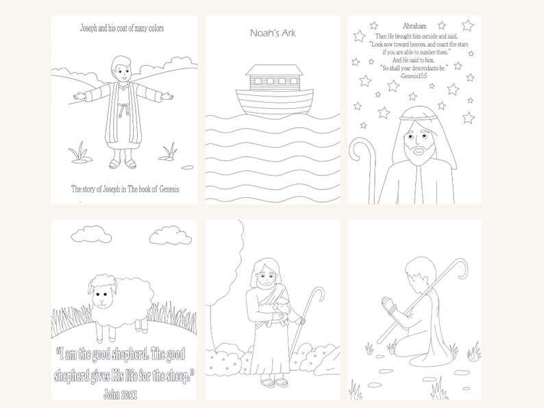 12 Biblical Printable Bible Verse Coloring Pages, Adult, and Kids Coloring Pages, Digital ...