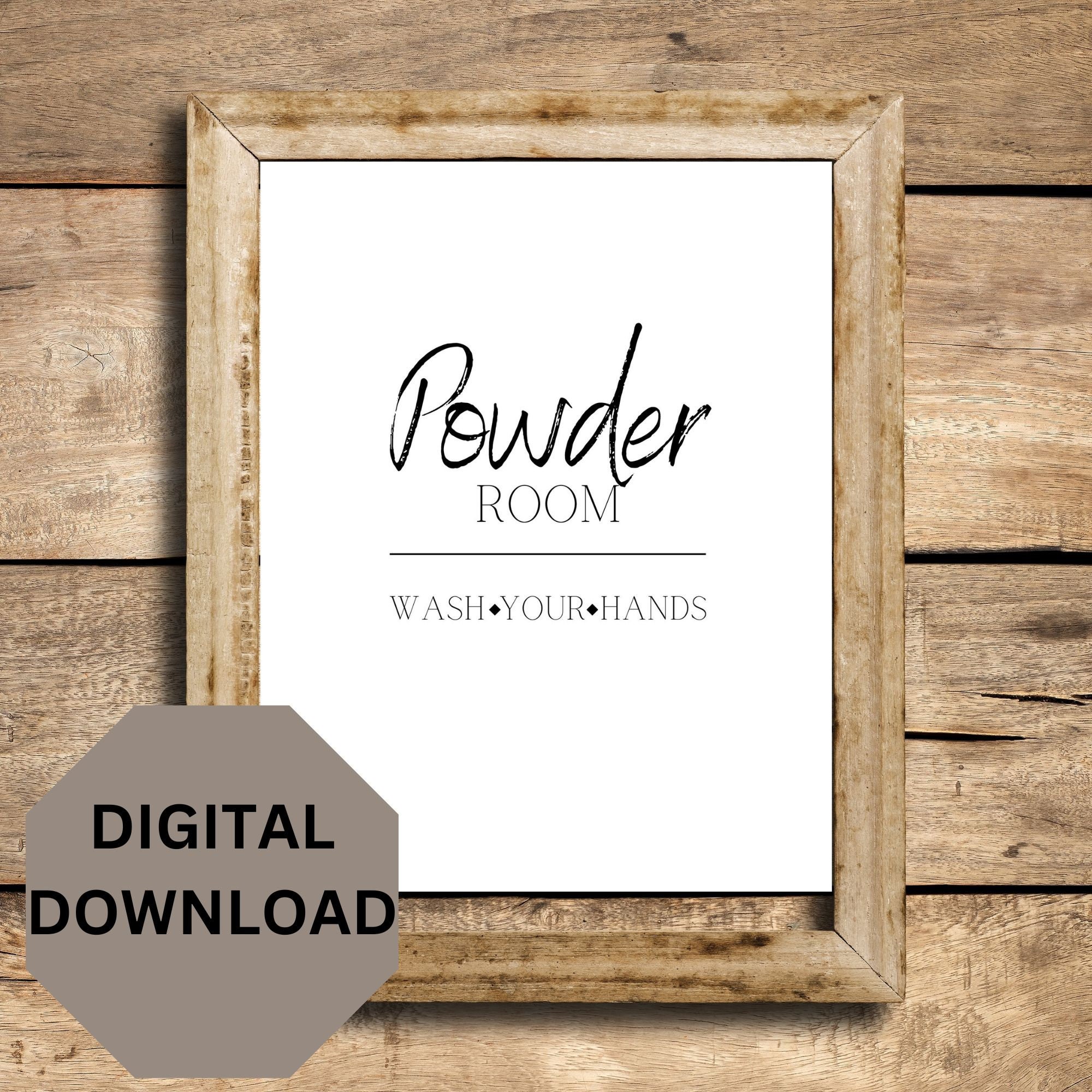Powder Room Printable - Etsy