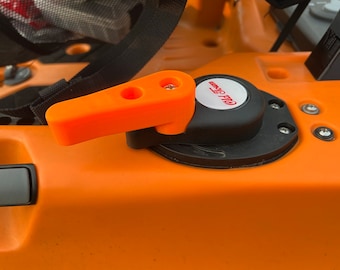 Yakintime - Pomello del timone lungo monoblocco (SOLO pomello) per kayak da pesca Oldtown PDL