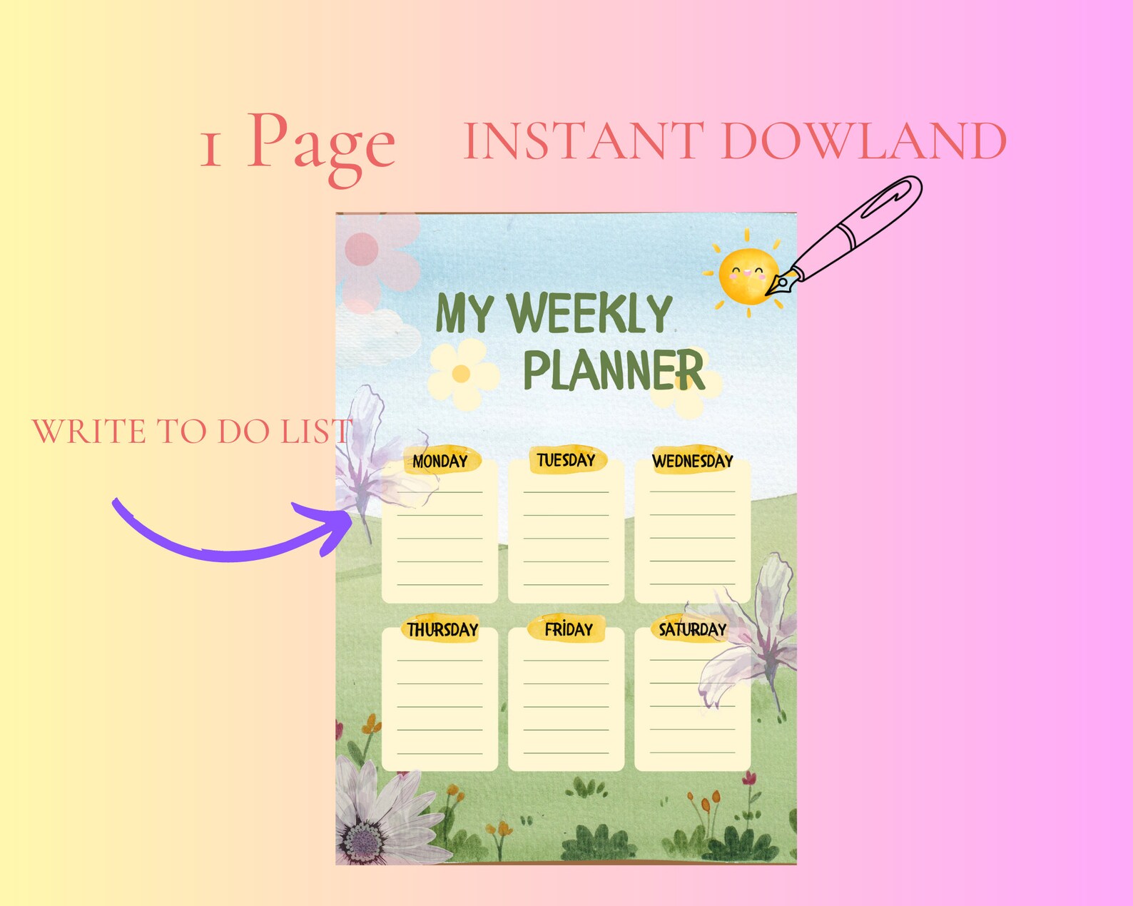 Undated Goodnotes Planner Monthly Digital Planner Goodnotes Etsy