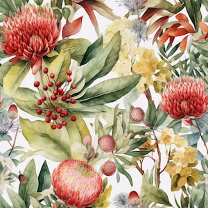 Australian flora repeatable design