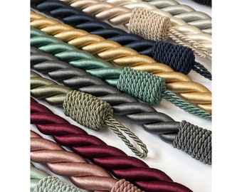 Reef Twisted Rope Curtain Tiebacks Embrace Cord Ties x 2