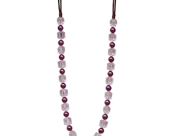 Temptation Purple Beaded Tiebacks