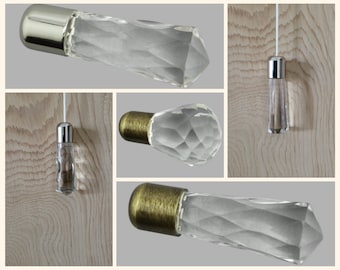 Glass Cut  Cord Pulls for curtains blinds light pulls
