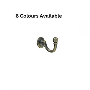 Puede incluir: Un gancho único de color dorado antiguo con una base redonda y una parte superior redondeada. 8 colores disponibles.