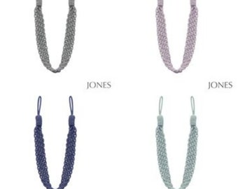 Artisan Rope Tiebacks, Embrace cord ties x 2