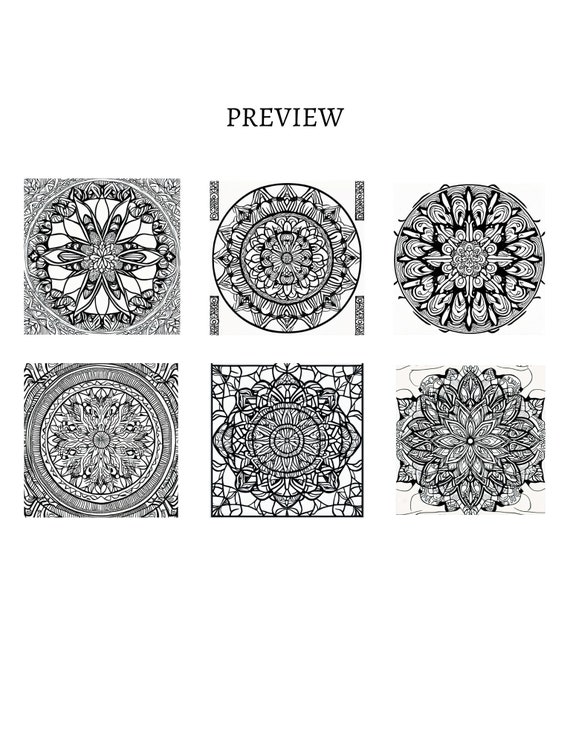 Adult Relieve Stress Coloring Book and Pen Mandala Abstract Pattern  Coloring Books for Adults: Meditation Moment