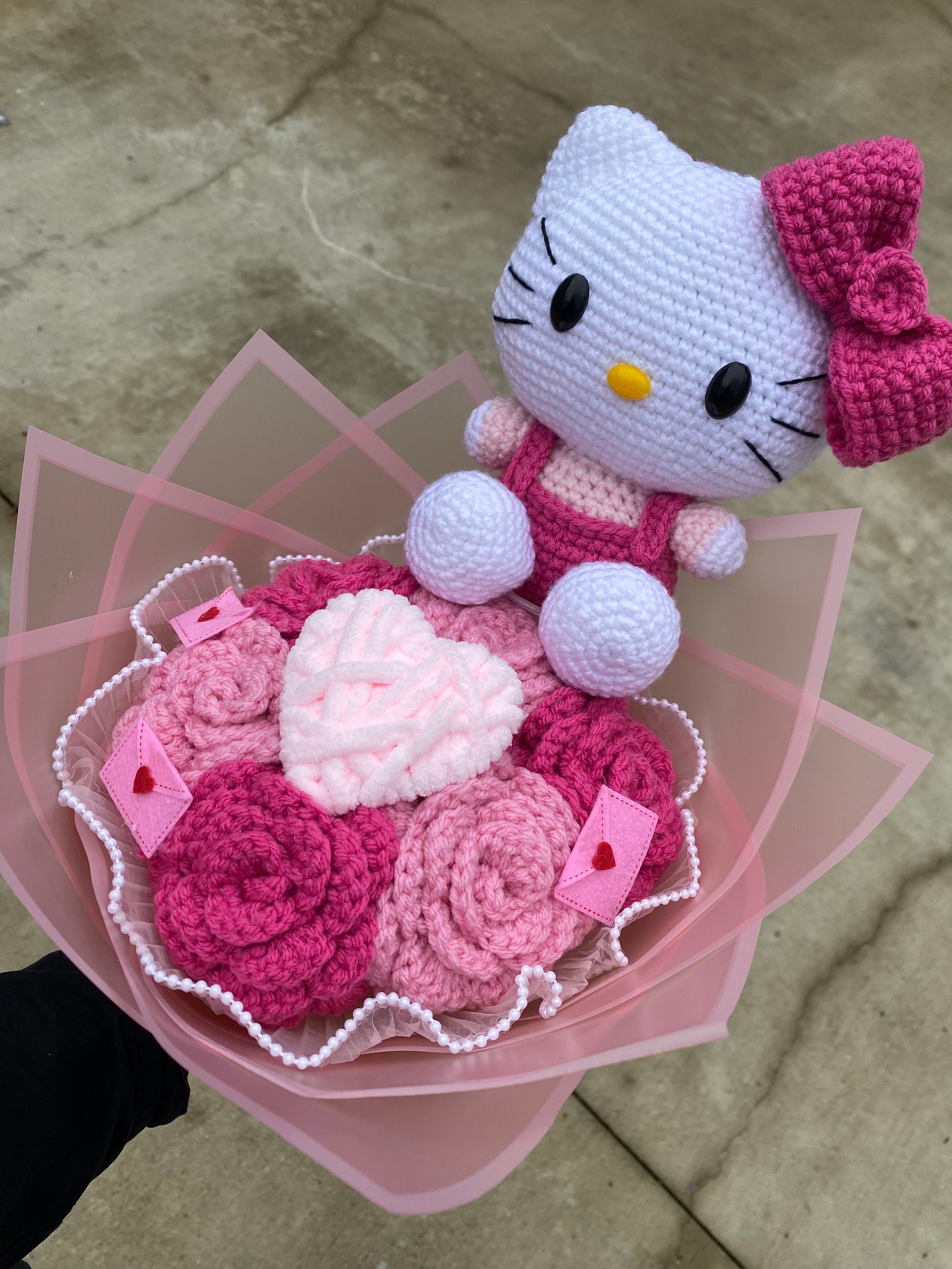 Hello Kitty Crochet Bouquet - Etsy