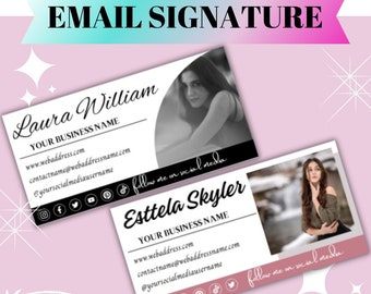 Canva Email Signature Template: Business Design (Edit Yourself)