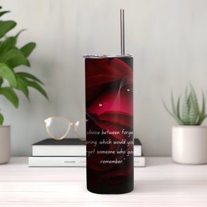Dark Romance Rose Tumbler Wrap: 20oz Skinny Design (Digital Download)