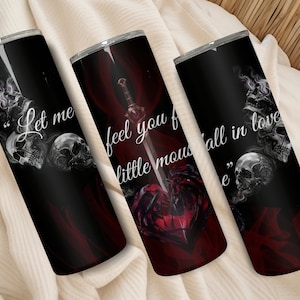 Hunting Adeline Tumbler Wrap: Skull & Heart Design (Digital Download)