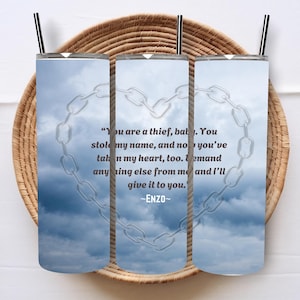 Does It Hurt |You are a thief, baby.You stole my name, and now you’ve taken my heart| Straight Tumbler Wrap |20oz Skinny Tumbler Wrap Design