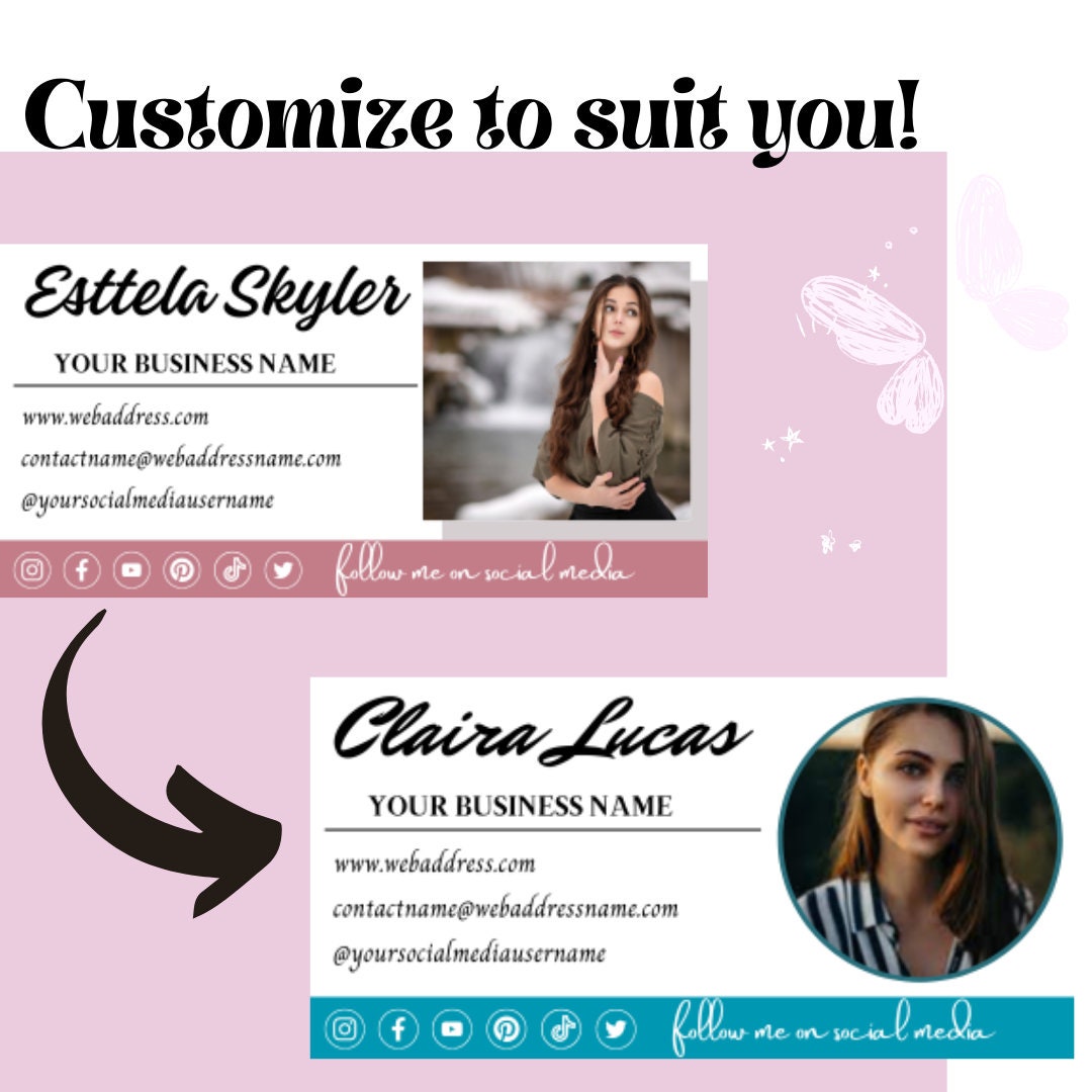 Email Signature Template Canva Business Email Signature - Etsy