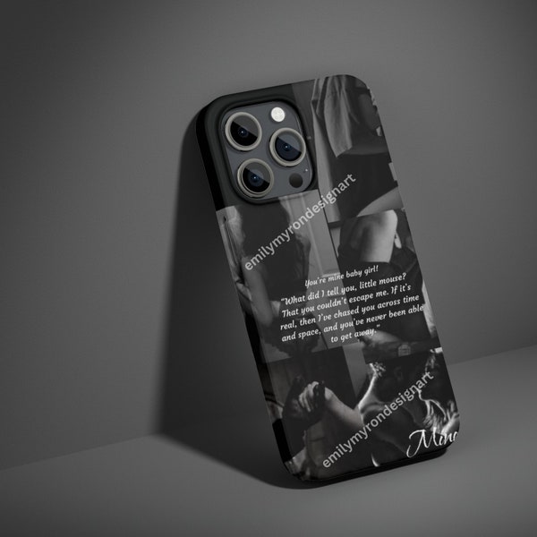 Haunting Adeline |Hunting Adeline |Dark romance book phone case design|You're mine bby girl. You couldn’t escape"| Iphone 15 and Pro design