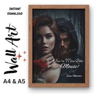 Póster de Zade Meadows/ Descarga digital/ Dark Reader / Arte mural / Libros / BookTok / Romance oscuro / Haunting Adeline / Arte de libros / Hunting Adeline
