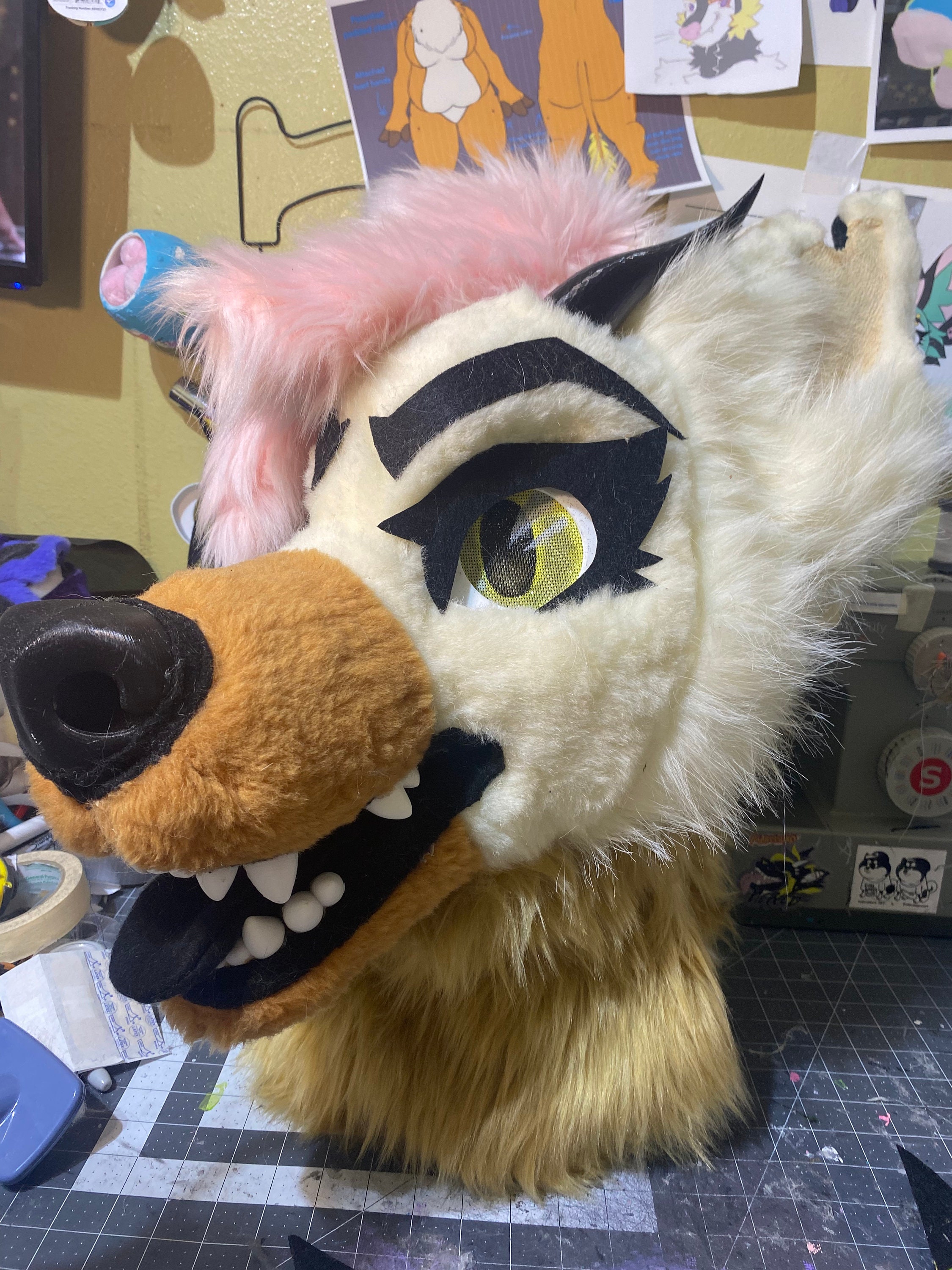 FURSUIT Premade Partial Protogen Head Paws Tail 