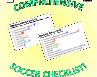 Soccer Equipment Checklist