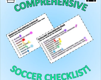 Comprehensive Goalkeeper Soccer Checklist