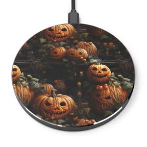 Halloween Angry Pumpkin Wireless Charger
