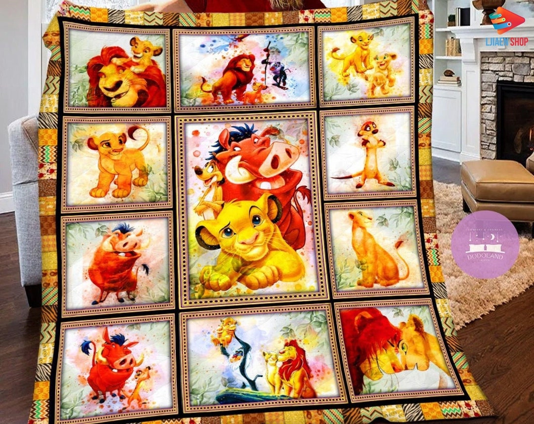 Personalized the Lion King Blanket the Lion King Birthday Etsy