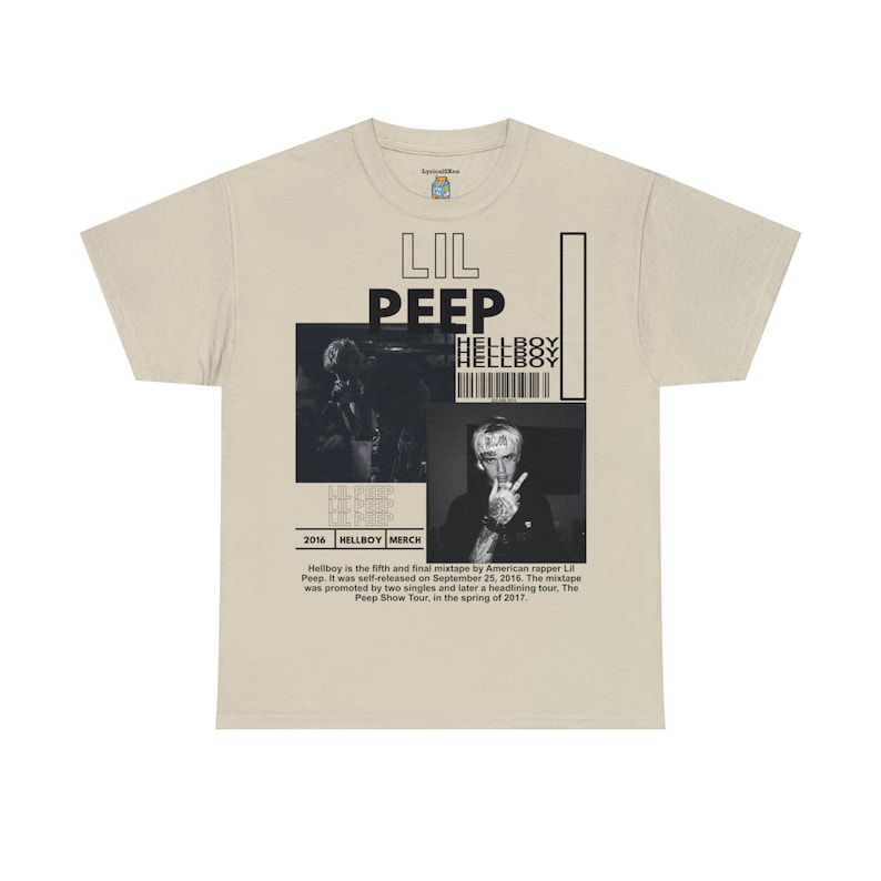 Lil Peep Hellboy T-Shirt, Emo Rap Grafik-T-Shirt Bild 7