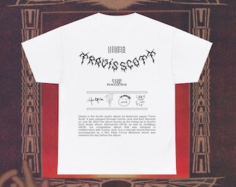 Camiseta Utopia de Travis Scott: Camiseta hecha por fans del hip-hop